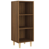 Thumbnail for Sideboard Braun Eichen-Optik 34,5x32,5x90 cm Holzwerkstoff