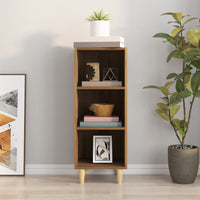 Thumbnail for Sideboard Braun Eichen-Optik 34,5x32,5x90 cm Holzwerkstoff