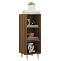 Thumbnail for Sideboard Braun Eichen-Optik 34,5x32,5x90 cm Holzwerkstoff