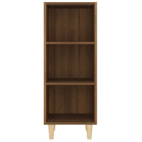 Thumbnail for Sideboard Braun Eichen-Optik 34,5x32,5x90 cm Holzwerkstoff