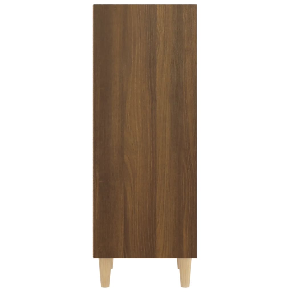 Sideboard Braun Eichen-Optik 34,5x32,5x90 cm Holzwerkstoff