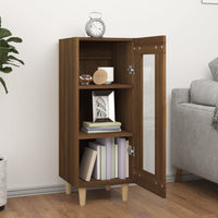 Thumbnail for Sideboard Braun Eichen-Optik 34,5x34x90 cm Holzwerkstoff