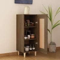 Thumbnail for Sideboard Braun Eichen-Optik 34,5x34x90 cm Holzwerkstoff