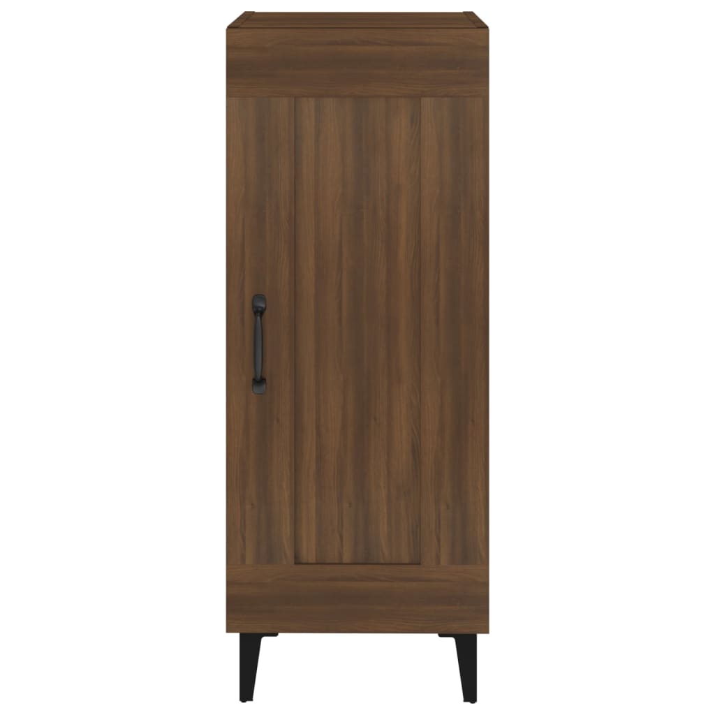 Sideboard Braun Eichen-Optik 34,5x34x90 cm Holzwerkstoff