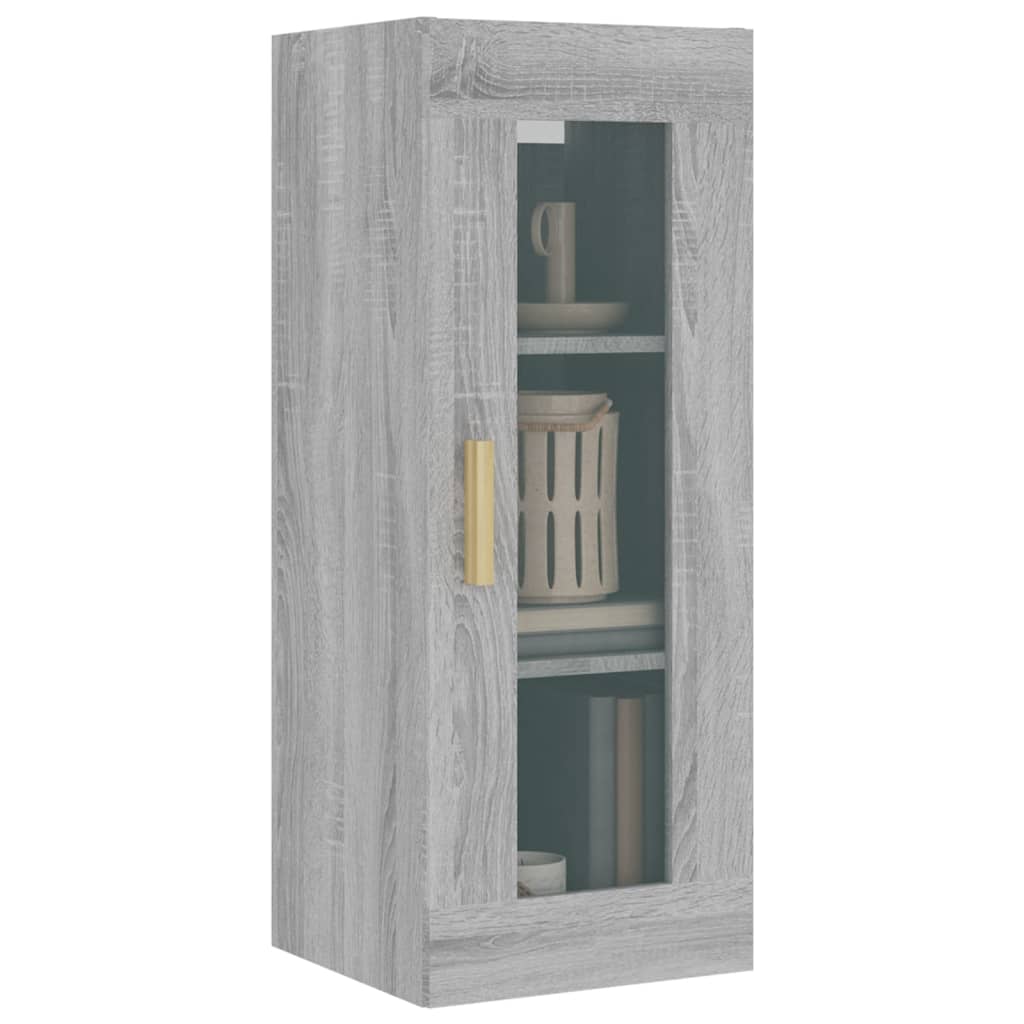 Hängeschrank Grau Sonoma 34,5x34x90 cm