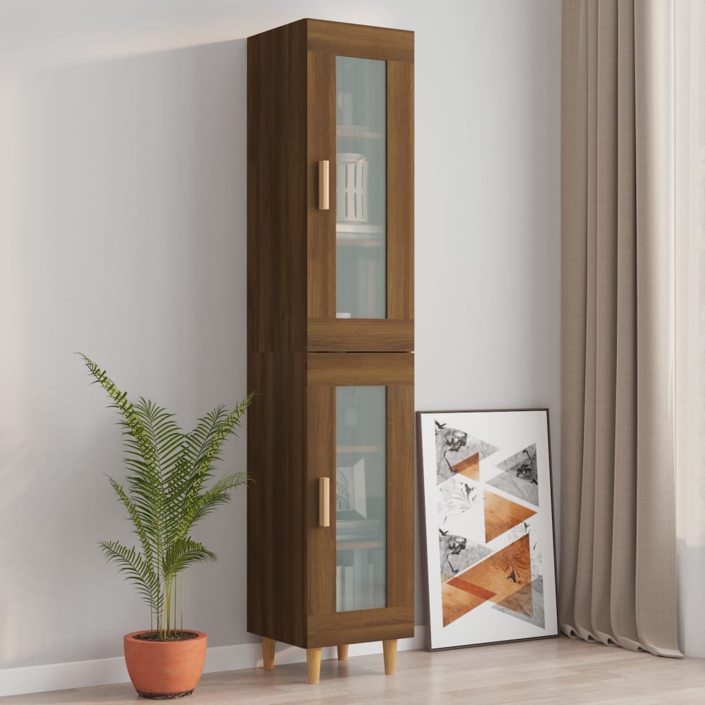 Hängeschrank Braun Eichen-Optik 34,5x34x90 cm