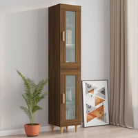 Thumbnail for Hängeschrank Braun Eichen-Optik 34,5x34x90 cm