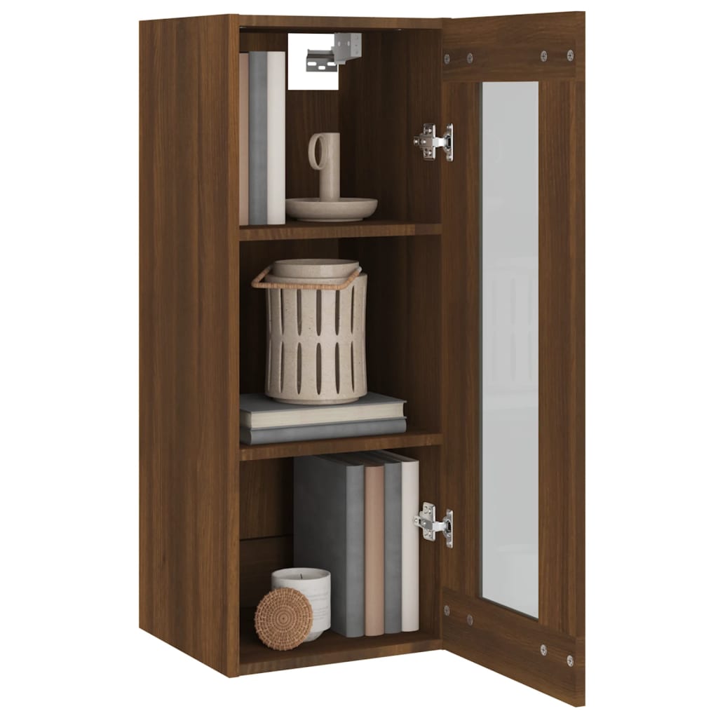 Hängeschrank Braun Eichen-Optik 34,5x34x90 cm