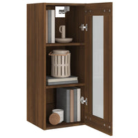 Thumbnail for Hängeschrank Braun Eichen-Optik 34,5x34x90 cm