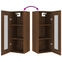 Thumbnail for Hängeschrank Braun Eichen-Optik 34,5x34x90 cm