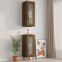 Thumbnail for Hängeschrank Braun Eichen-Optik 34,5x34x90 cm