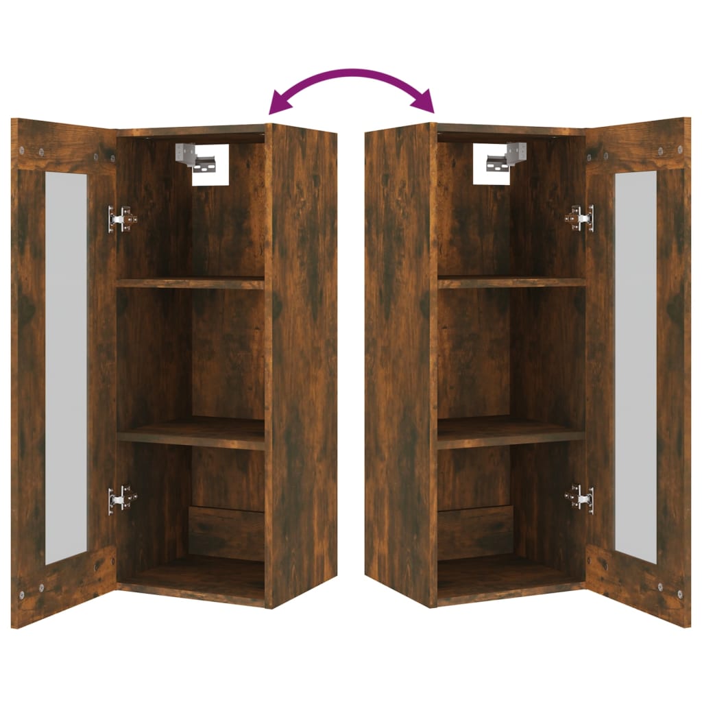 Hängeschrank Räuchereiche 34,5x34x90 cm