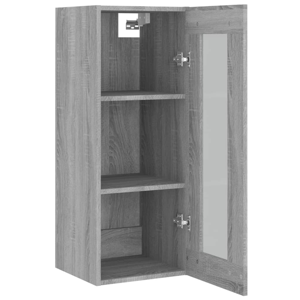 Hängeschrank Grau Sonoma 34,5x34x90 cm