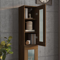 Thumbnail for Hängeschrank Braun Eichen-Optik 34,5x34x90 cm