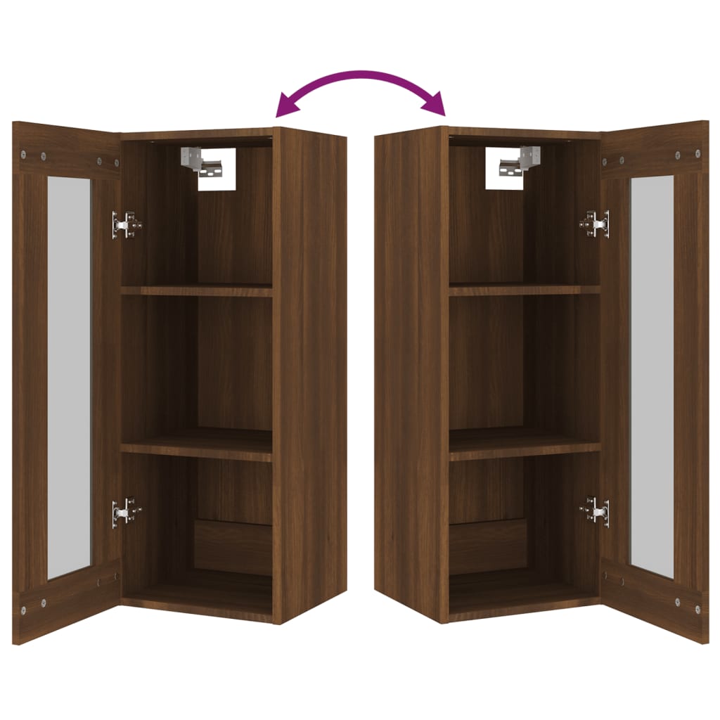 Hängeschrank Braun Eichen-Optik 34,5x34x90 cm