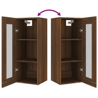 Thumbnail for Hängeschrank Braun Eichen-Optik 34,5x34x90 cm