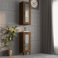 Thumbnail for Hängeschrank Braun Eichen-Optik 34,5x34x90 cm