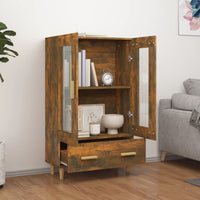 Thumbnail for Highboard Räuchereiche 70x31x115 cm Holzwerkstoff