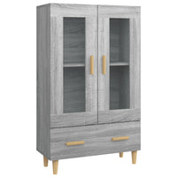 Thumbnail for Highboard Grau Sonoma 70x31x115 cm Holzwerkstoff