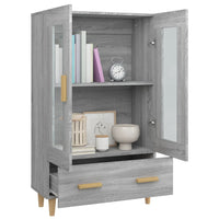 Thumbnail for Highboard Grau Sonoma 70x31x115 cm Holzwerkstoff