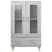 Thumbnail for Highboard Grau Sonoma 70x31x115 cm Holzwerkstoff
