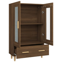Thumbnail for Highboard Braun Eichen-Optik 70x31x115 cm Holzwerkstoff