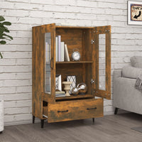 Thumbnail for Highboard Räuchereiche 70x31x115 cm Holzwerkstoff