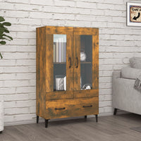Thumbnail for Highboard Räuchereiche 70x31x115 cm Holzwerkstoff