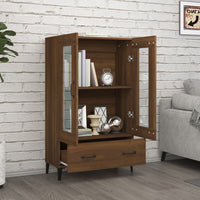 Thumbnail for Highboard Braun Eichen-Optik 70x31x115 cm Holzwerkstoff