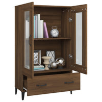 Thumbnail for Highboard Braun Eichen-Optik 70x31x115 cm Holzwerkstoff