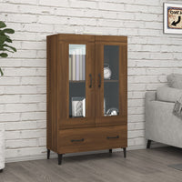 Thumbnail for Highboard Braun Eichen-Optik 70x31x115 cm Holzwerkstoff