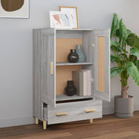 Thumbnail for Highboard Grau Sonoma 70x31x115 cm Holzwerkstoff