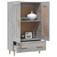 Thumbnail for Highboard Grau Sonoma 70x31x115 cm Holzwerkstoff