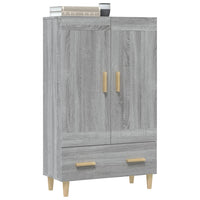Thumbnail for Highboard Grau Sonoma 70x31x115 cm Holzwerkstoff