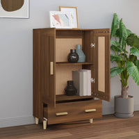 Thumbnail for Highboard Braun Eichen-Optik 70x31x115 cm Holzwerkstoff