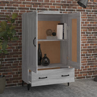 Thumbnail for Highboard Grau Sonoma 70x31x115 cm Holzwerkstoff