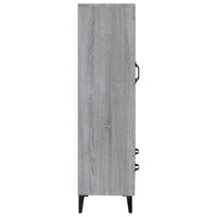 Thumbnail for Highboard Grau Sonoma 70x31x115 cm Holzwerkstoff