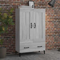 Thumbnail for Highboard Grau Sonoma 70x31x115 cm Holzwerkstoff