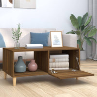 Thumbnail for Couchtisch Braun Eichen-Optik 89,5x50x40 cm Holzwerkstoff