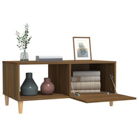 Thumbnail for Couchtisch Braun Eichen-Optik 89,5x50x40 cm Holzwerkstoff