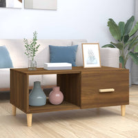 Thumbnail for Couchtisch Braun Eichen-Optik 89,5x50x40 cm Holzwerkstoff