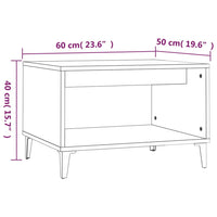 Thumbnail for Couchtisch Braun Eichen-Optik 60x50x40 cm Holzwerkstoff