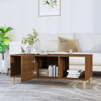 Thumbnail for Couchtisch Braun Eichen-Optik 102x50x40 cm Holzwerkstoff