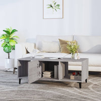 Thumbnail for Couchtisch Grau Sonoma 102x50x40 cm Holzwerkstoff