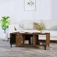 Thumbnail for Couchtisch Braun Eichen-Optik 102x50x40 cm Holzwerkstoff