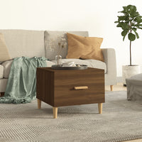 Thumbnail for Couchtisch Braun Eiche 50x50x40 cm Holzwerkstoff