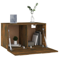 Thumbnail for Wandschrank Räuchereiche 60x36,5x35 cm Holzwerkstoff