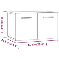 Thumbnail for Wandschrank Räuchereiche 60x36,5x35 cm Holzwerkstoff
