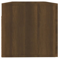 Thumbnail for Wandschrank Braun Eichen-Optik 100x36,5x35 cm Holzwerkstoff