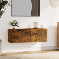 Thumbnail for Wandschrank Räuchereiche 100x36,5x35 cm Holzwerkstoff